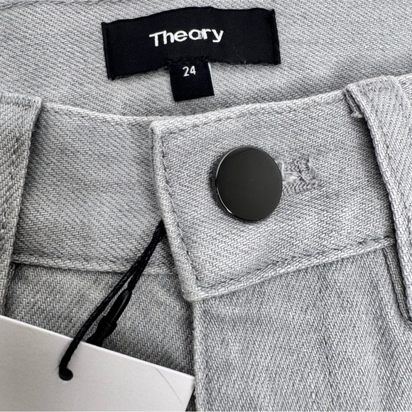 THEORY Treeca Harbour Cropped Ankle Jeans Size 24  Color Drill - Picture 6 of 7